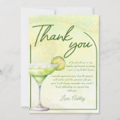 Cocktails Brunch & Bubbly Bruiloft Borrel Bedankkaart (Voorkant)