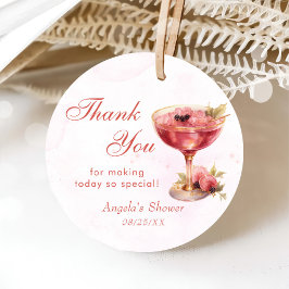 Cocktails Brunch & Bubbly Bruiloft Feestje  Bedankjes Labels