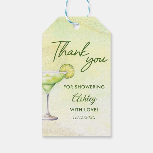 Cocktails Brunch & Bubbly Bruiloft Feestje Cadeaulabel (Achterkant)