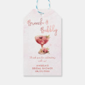 Cocktails Brunch & Bubbly Vrijgezellenfeest Cadeaulabel (Achterkant)