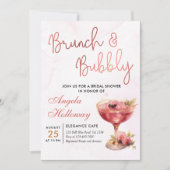 Cocktails Brunch & Bubbly Vrijgezellenfeest Kaart (Voorkant)