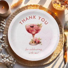 Cocktails Brunch & Bubbly Vrijgezellenfeest Papieren Bordje