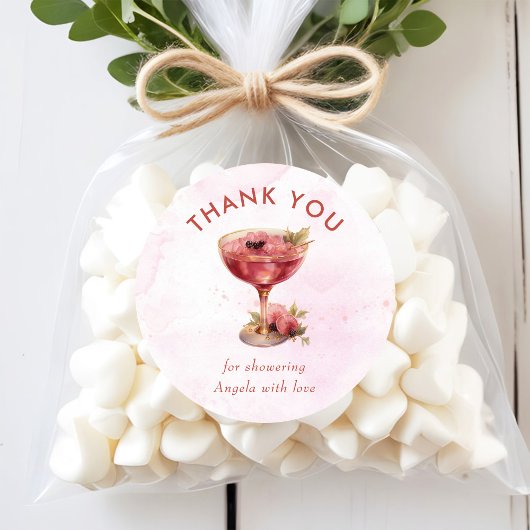 Cocktails Brunch & Bubbly Vrijgezellenfeest Ronde Sticker