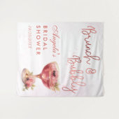 Cocktails Brunch & Bubbly Vrijgezellenfeest Wandkleed (Voorkant (horizontaal))