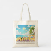 Cocktails by the beach tote bag (Achterkant)