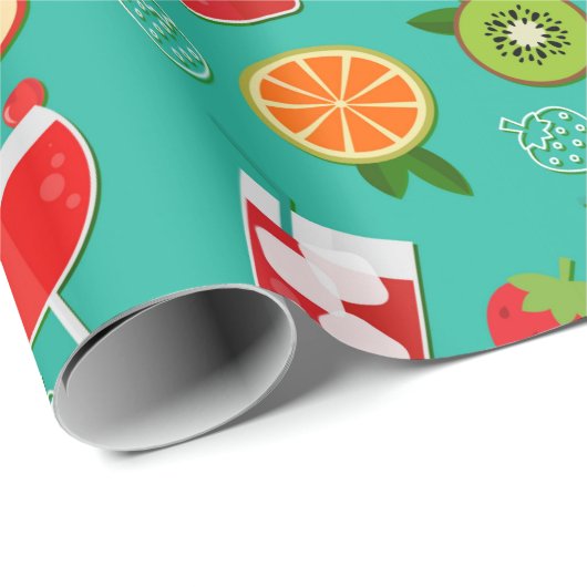 Cocktails Cadeaupapier (Rol Hoek)