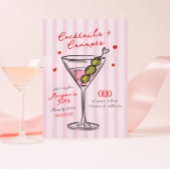 Cocktails & Canapes Girls Night Birthday Kaart