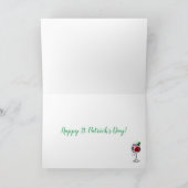 Cocktails Celebrate St Patrick's Day Kaart (Binnen)