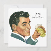  Cocktails Cheers Birthday Party Kaart (Voorkant)