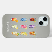 Cocktails Cocktails Cocktails Monogram Case-Mate iPhone Case (Achterkant (horizontaal))