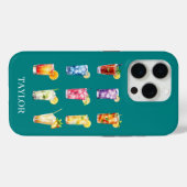 Cocktails Cocktails Cocktails Monogrammen Case-Mate iPhone Case (Achterkant (horizontaal))