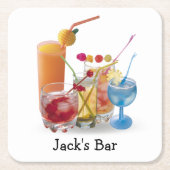 Cocktails Collectie voor bar Kartonnen Onderzetters (Voorkant)