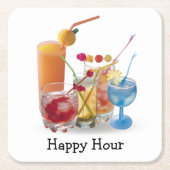 Cocktails Collectie voor Onderzetter met vierkante (Voorkant)