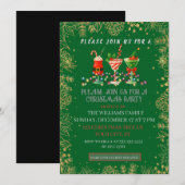 Cocktails & Cookies Christmas Holiday party Feestdagenkaart (Voorkant / Achterkant)