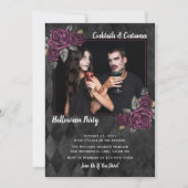 Cocktails Costumes Gothic Rozen Foto Halloween Kaart (Voorkant)