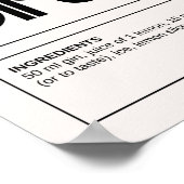 cocktails: Dirty Martini Poster (Hoek)