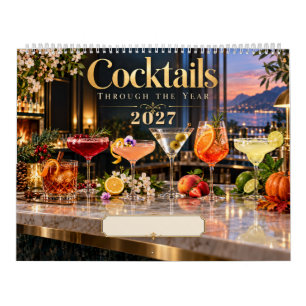 Cocktails door het Jaar Glamoureuze Bar Kalender