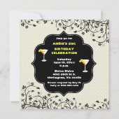 Cocktails en avondeten kaart (Achterkant)