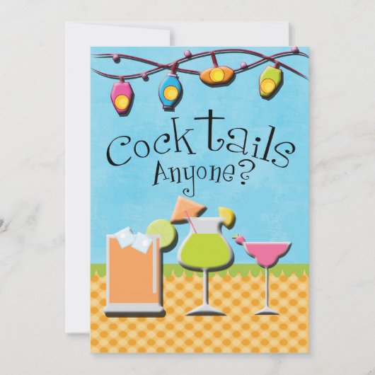 Cocktails en barbeque kaart (Voorkant)