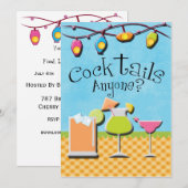 Cocktails en barbeque kaart (Voorkant / Achterkant)