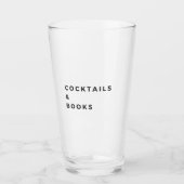 Cocktails en boeken glas (Voorkant)