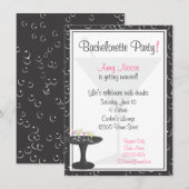 Cocktails en bubels Bachelorette Party Kaart (Voorkant / Achterkant)