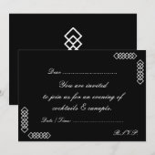 COCKTAILS EN CANAPES INVITE KAART (Voorkant / Achterkant)