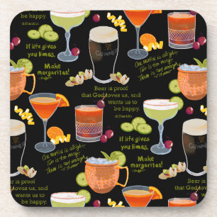 Cocktails en contemplatie bier onderzetter