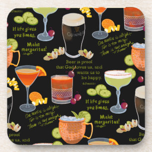 Cocktails en contemplatie bier onderzetter