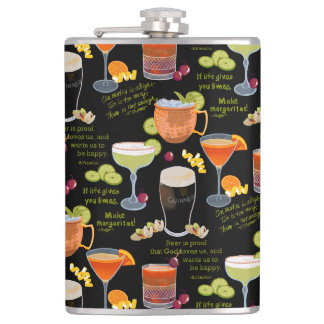 Cocktails en contemplatie heupfles