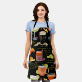 Cocktails en contemplatie schort (Gedragen)