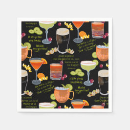 Cocktails en contemplatie servet