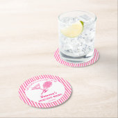Cocktails en country clubs tennis Bachelorette Ronde Kartonnen Onderzetter (Insitu)