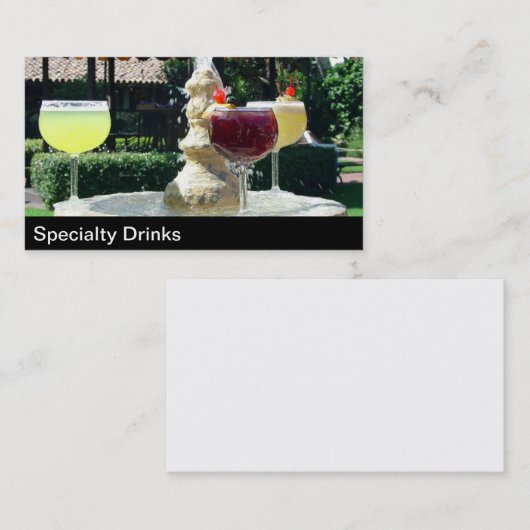 Cocktails en Drinken Visitekaartje (Voorkant / Achterkant)