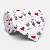 Cocktails en gemengde drinken stropdas (Opgerold)