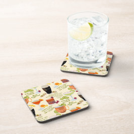 Cocktails en gesprekken bier onderzetter