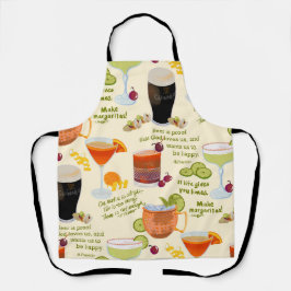 Cocktails en gesprekken schort