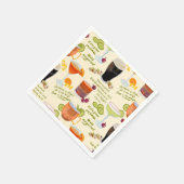 Cocktails en gesprekken servet (Hoek)