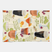 Cocktails en gesprekken theedoek (Horizontaal)