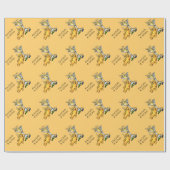 Cocktails en Kittens Funny Gold Wrapping Paper Cadeaupapier (Vlak)