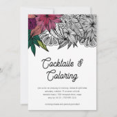 Cocktails en kleurpartij kaart (Voorkant)