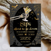 Cocktails en kostuums Brews Boos Booze Halloween Kaart