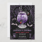 Cocktails en kostuums Halloween Black Widow Kaart (Voorkant)