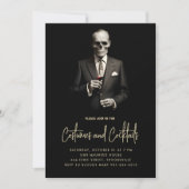 Cocktails en Kostuums Uitnodiging (Voorkant)