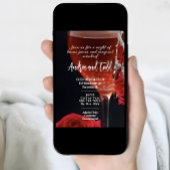 Cocktails en kostuums Venetiaans masker Halloween Kaart