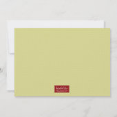 Cocktails en Nibbles Red Green Holiday Party Kaart (Achterkant)