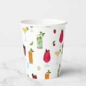 Cocktails en party Drinken Papieren Bekers (Achterkant)
