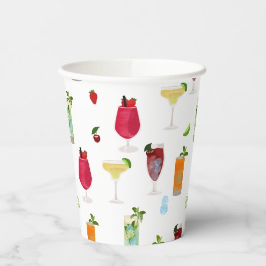 Cocktails en party Drinken Papieren Bekers (Links)