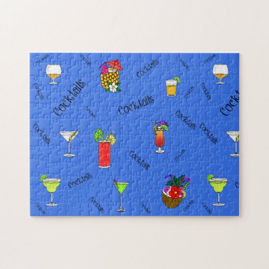 Cocktails en party Drinken puzzel (Horizontaal)