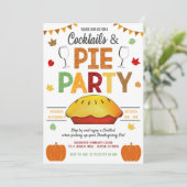 Cocktails en piemietpartij kaart (Staand voorkant)